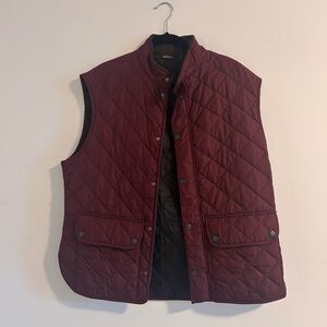 Barbour Men's Quilted Maroon Vest